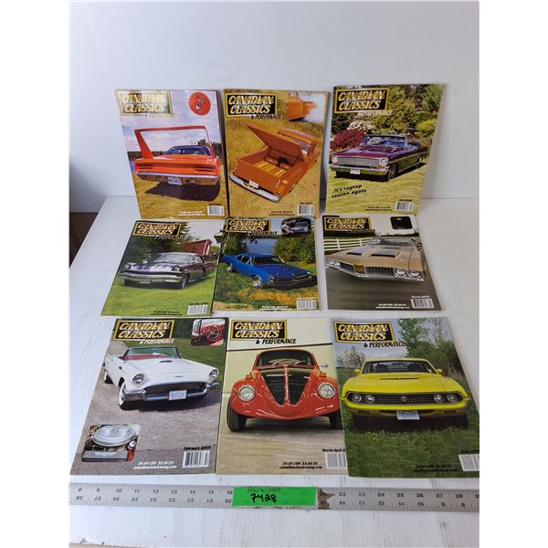 (9) Canadian Classics Magazines