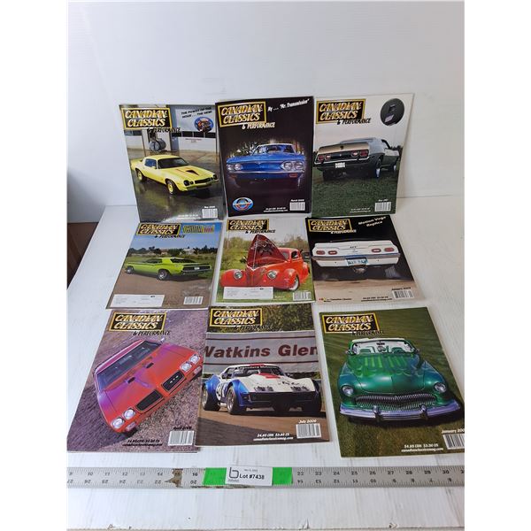(9) Canadian Classics Car Magazines