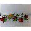 Image 2 : Flower and Butterfly Metal Wall Ornament 30", Pickup Preferred
