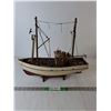 Image 1 : Wooden Model Boat 18" x 16", Cannot Ship