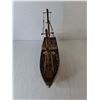 Image 2 : Wooden Model Boat 18" x 16", Cannot Ship