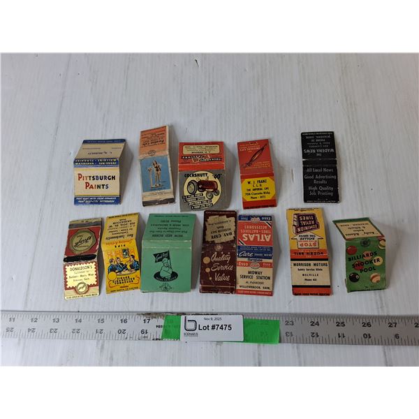 Lot of Vintage Matchbooks-No Matches