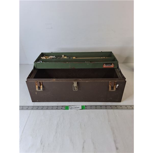 Vintage Metal Toolbox 19"x7" - With Contents