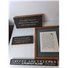 Image 2 : (4) Home Decor Signs Up to 18" & Photo Frame, Pickup Preferred