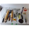 Image 1 : Kitchen Items- Whisks, Rolling Pins, Tongs, Misc.