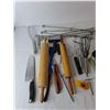 Image 3 : Kitchen Items- Whisks, Rolling Pins, Tongs, Misc.