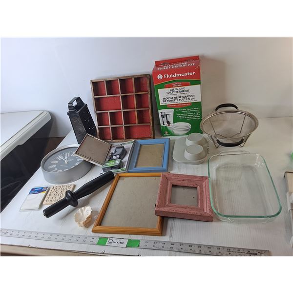 All in One Toilet Repair Kit, Universal AC Adapter, Wall Clock, Misc. Pickup Preferred