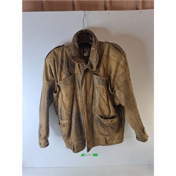 Men's Leather Ranch Jacket- 2