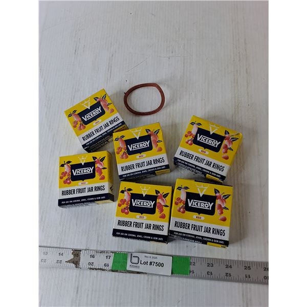 (6) Boxes of Rubber Fruit Jar Rings