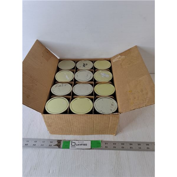 (12) Glass Jars with Lids- Do Not Seal