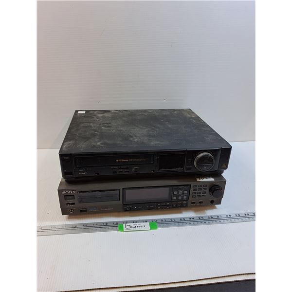 VHS Player & Sony Audio Receiver  - NO Cords