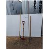 Image 1 : **Ice Chipper, Fishing Rod 121", Wood Handle, Copper Pipe, Cannot Ship