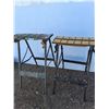 Image 1 : **(2) Foldable Sawhorses/Workbench ,Up To 22"x31"-Cannot Ship