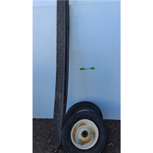 **Truck Tailgate Protector 59.75", (2) 16x6.5 - 8 Tires w/Rims-Cannot Ships