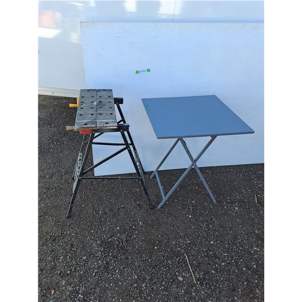 **Folding Sawhorse & Table Up to 30.5" Tall, Cannot Ship