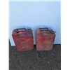 Image 2 : **(2) Vintage Jerry Cans Up to 19" Tall, Cannot Ship