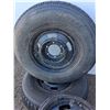 Image 2 : **(2) P 235/75R15 Mud & Snow Tires & (3) Rims, Cannot Ship