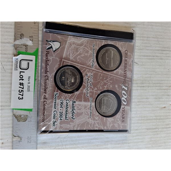 100 Years Battleford Centenial Token Set