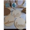 Image 2 : Embroidery Hoops/ Wooden Craft Plaques/ Misc.