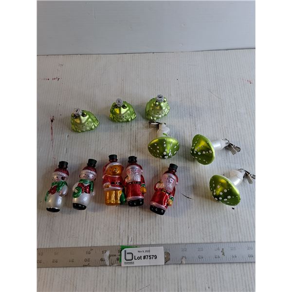 (11) Glass Christmas Ornaments