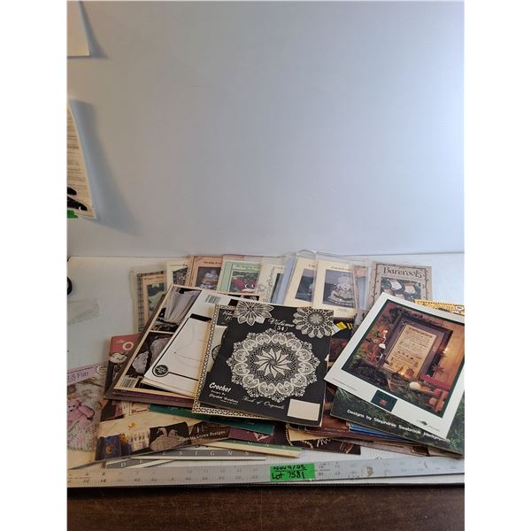 Crochet Pattern Books/ Cross Stitch Pattern Books