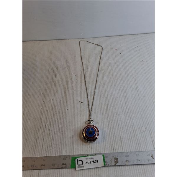 "Captain America" Pocket Watch