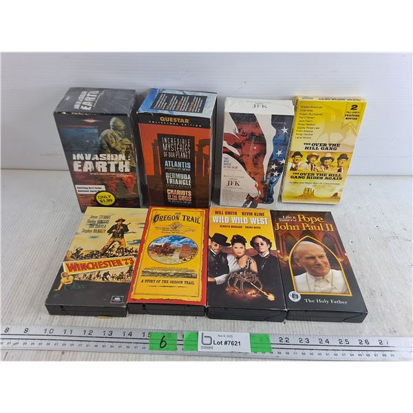 Various VHS Movies - Wild Wild West, Invasion Earth, Winchester 73