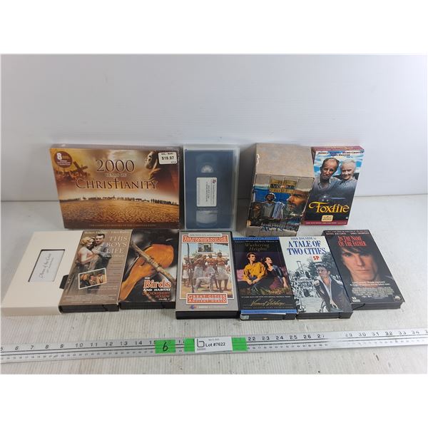 Various VHS Movies - A Tale of Two Cities, The Visual Bible, The Boys Life