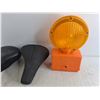 Image 4 : (2)  Bicycle Saddles, Amber Emergency Light - As Is