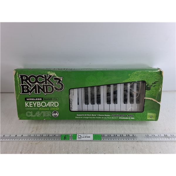 Rock Band 3 Xbox 360 Wireless Keyboard - As Is