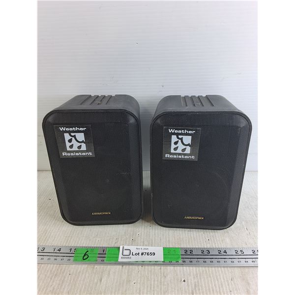 Memorex Speakers - As Is, 5" x 5" x 7"