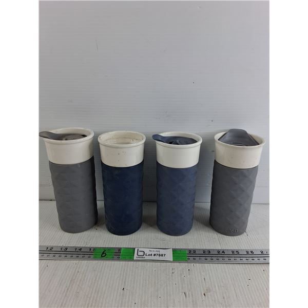 (4) Ello Ceramic Cups
