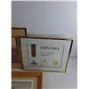 Image 3 : (2) Framed Wall Art Prints 16" x 13", 18" x 14", Framed Palliser Institute Diploma 14" x 12"