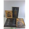 Image 1 : (2) Framed Orthodox Icons, Various Wall Decor - Size 15" x 12" up to 17" x 13" , Cannot Ship