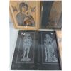 Image 3 : (2) Framed Orthodox Icons, Various Wall Decor - Size 15" x 12" up to 17" x 13" , Cannot Ship