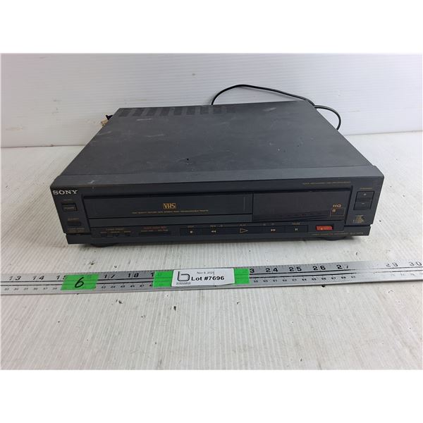 Sony Video Cassette Recorder - Powers On, As Is 14" x 13" x 4"
