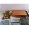 Image 2 : Various Tin Boxes - 8" x 3" x 5" - 12" x 8" x 3", Cigarette Cases - Players, Carters