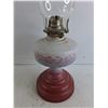 Image 3 : 19" Kerosene Lamp with Glass Shade, Pickup Only