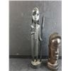 Image 2 : (2) Tribal African Wood Carvings 14" & 9"