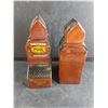 Image 2 : (2)  Saskatchewan Wheat Pool Ceramic Whiskey Bottles - Grain Elevator
