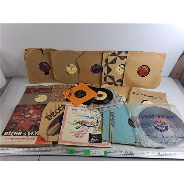 Various Vinyl Records - Jim Greg Gregrash Orchestra, Pin Up Polka, Kathleen Ferrier