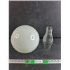 Image 1 : (2) Glass Lamp Shades - Cannot Ship