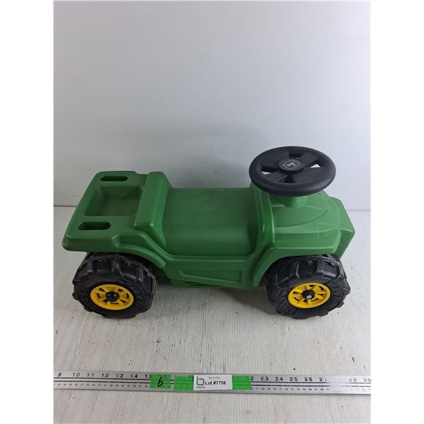 Plastic John Deere Riding Toy 21" x 8" x 12"
