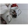 Image 7 : (2) Tea Pots, Various Mugs & Cups - Tim Hortons, Norman Rockwell, White Ceramic, Cannot Ship