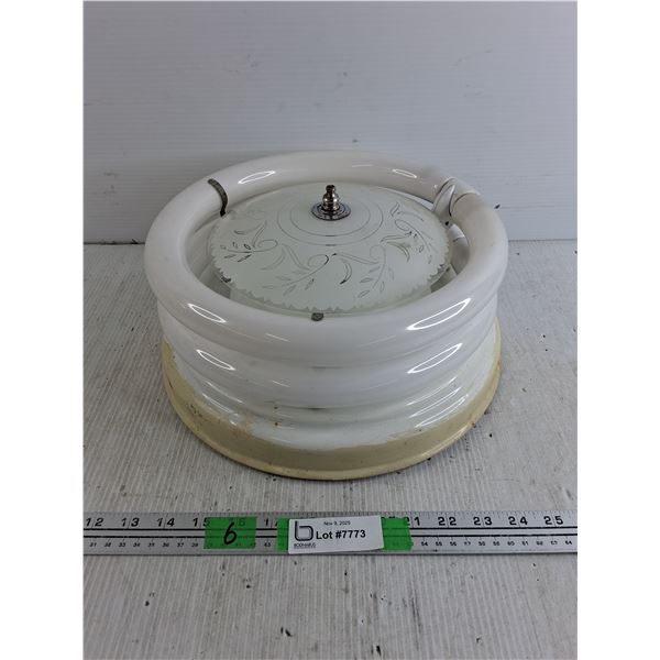 Fluorescent Ceiling Light Fixture 12" x 6", Consignor Said Works, Pickup Only