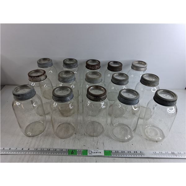 (15) 2 Quart Canning Jars - Cannot Ship