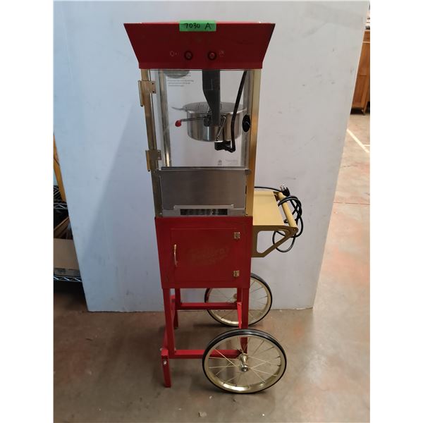* Nostalgia Electrics "Movie Time" Popcorn Maker Stand - Tested - 53x19x12" - Pickup Only