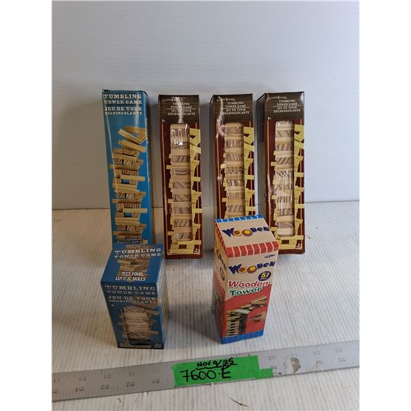 (6) Tumbling Tower Games