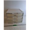 Image 1 : Sterlite 3 Drawer Plastic Storage Unit - 14" x 13" x 10.5"