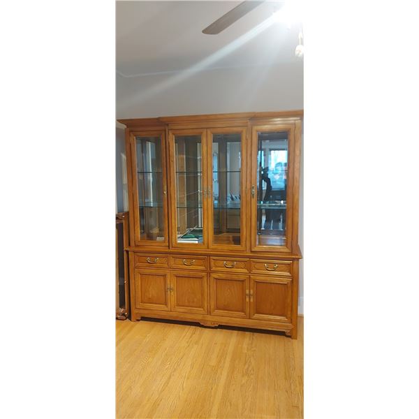 China Cabinet 66"w x 78"t x 18"d-Cannot Ship